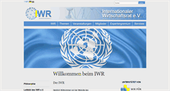 Desktop Screenshot of internationaler-wirtschaftsrat.com
