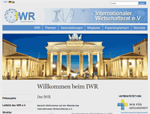 Tablet Screenshot of internationaler-wirtschaftsrat.com